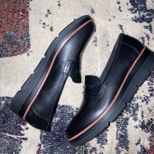 Clarks Black Loafers